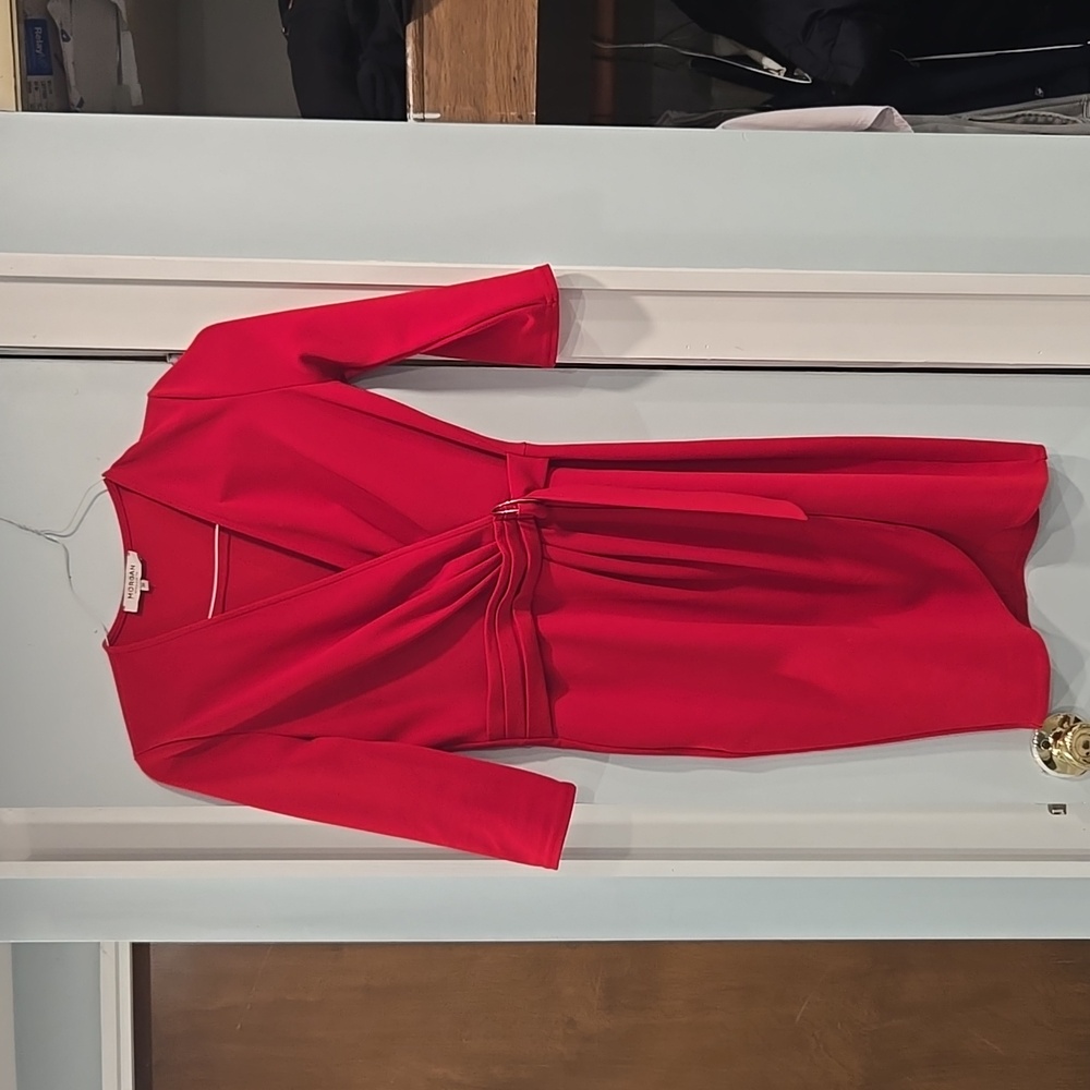 Woman's European brand red dress
